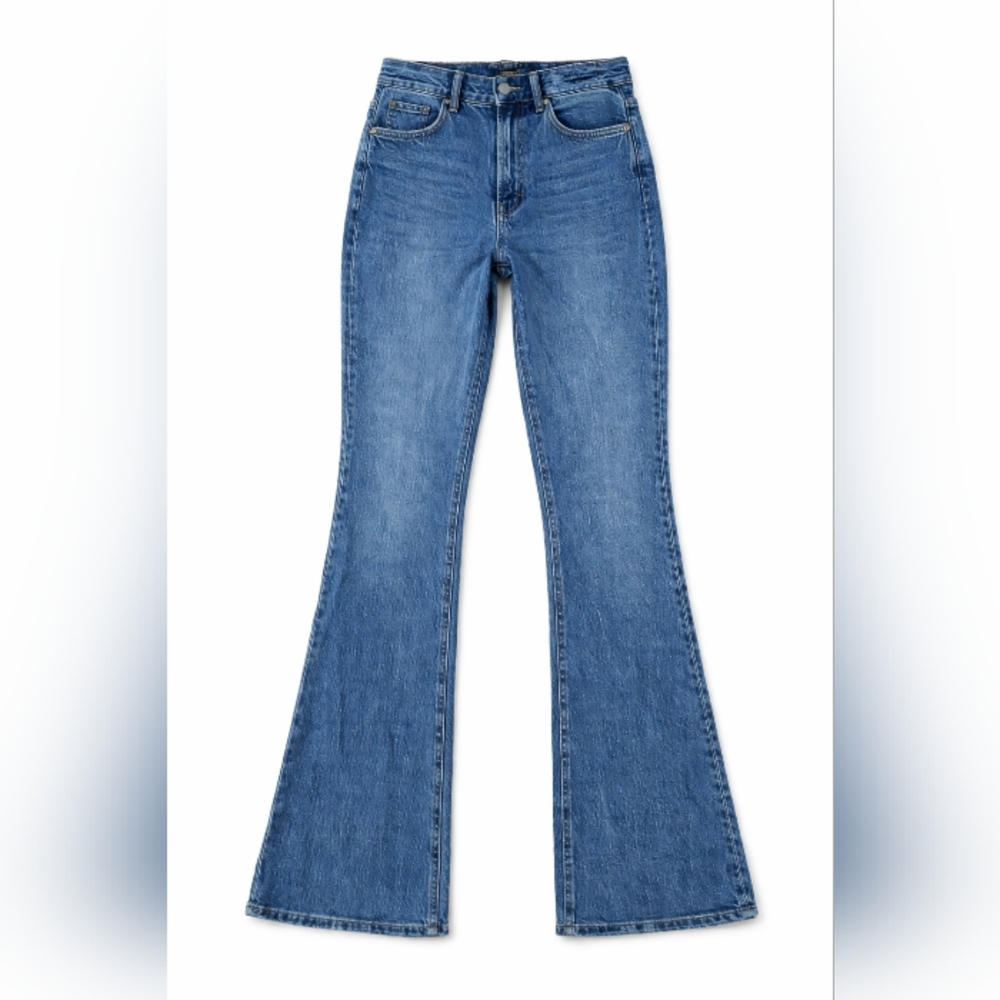 PACSUN Jeans Women's Size 28 Stretch High Rise Bootcut Blue Wash Cowgirl Casual